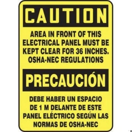 Accuform BILINGUAL SAFETY SIGN  SPANISH SBMELC638XT SBMELC638XT